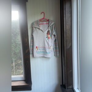 Disney tan lightweight sweatshirt with hood